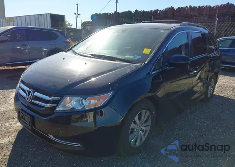 2014 Honda Odyssey Ex-L из США, поврежденный, VIN 5FNRL5H60EB109541